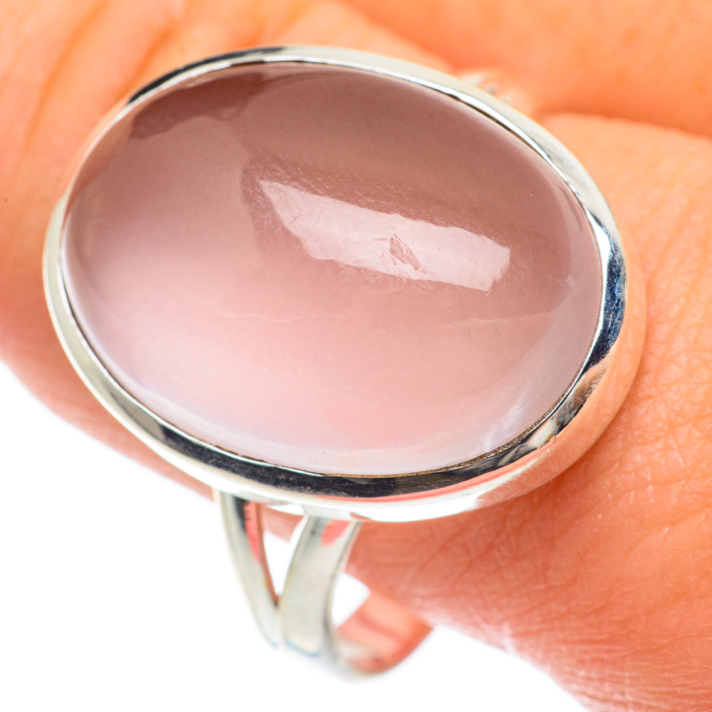 Rose Quartz Rings handcrafted by Ana Silver Co - RING64771