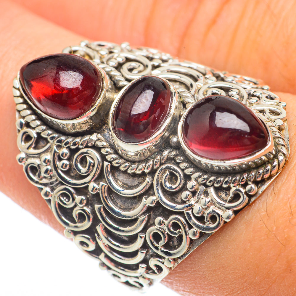 Garnet Rings handcrafted by Ana Silver Co - RING64773