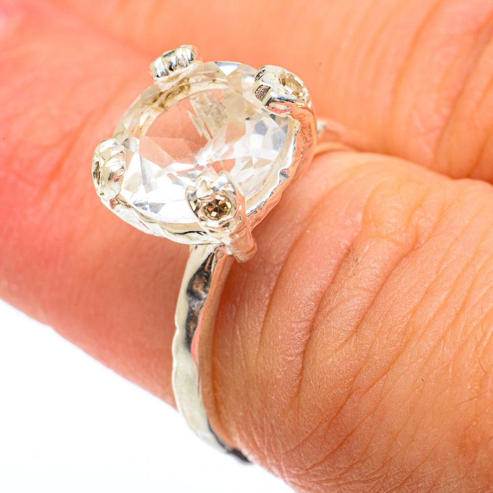 White Quartz Rings handcrafted by Ana Silver Co - RING64776