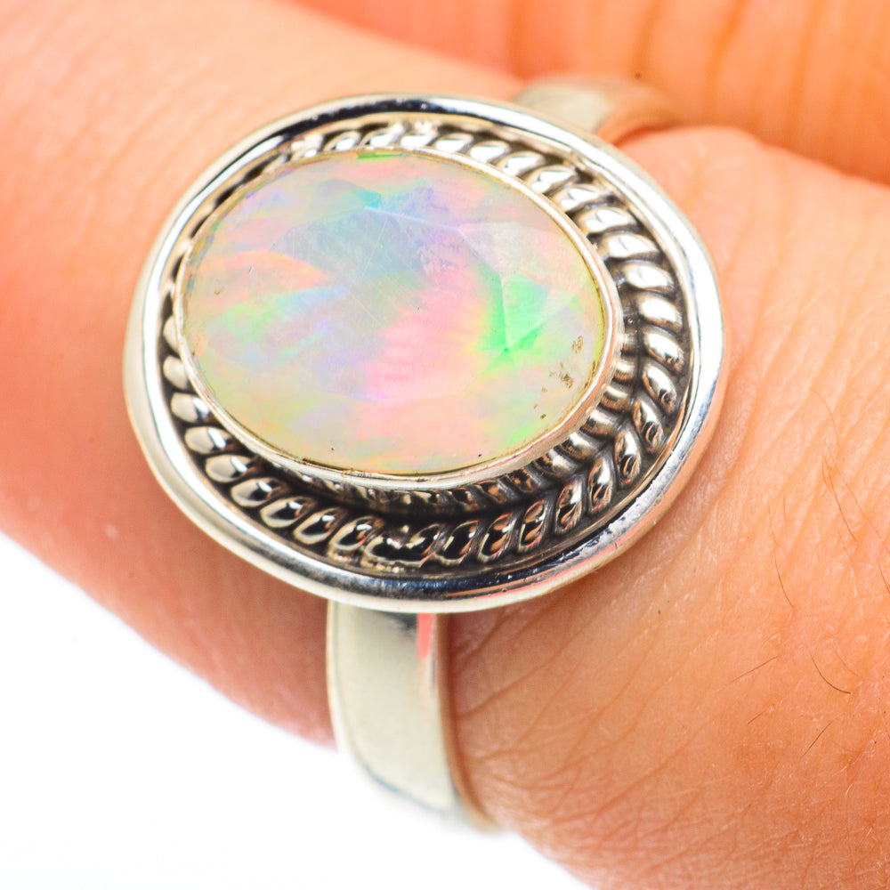 Ethiopian Opal Rings handcrafted by Ana Silver Co - RING64779