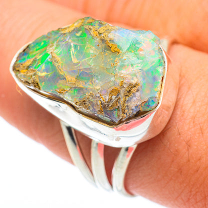 Ethiopian Opal Rings handcrafted by Ana Silver Co - RING64780