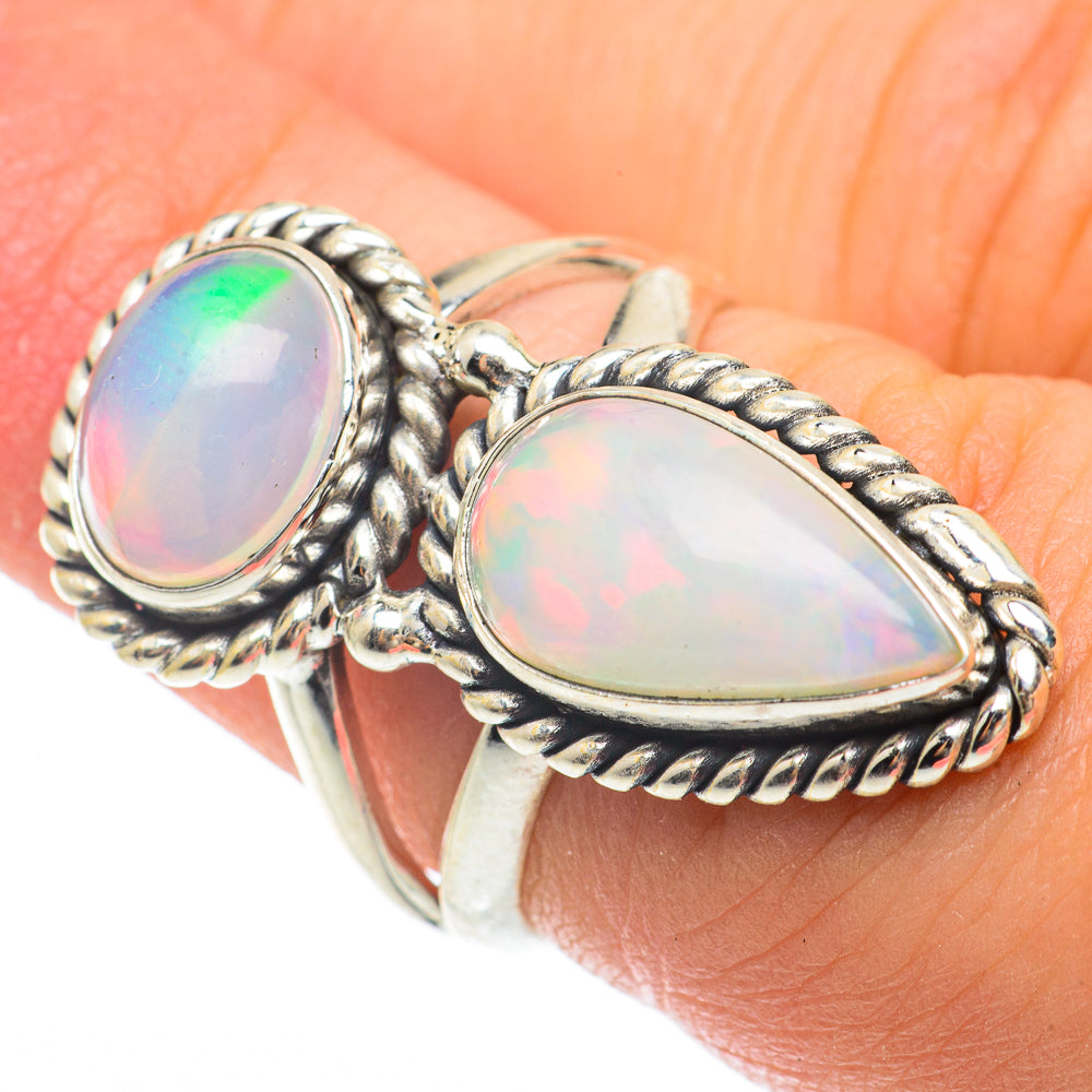 Ethiopian Opal Rings handcrafted by Ana Silver Co - RING64781