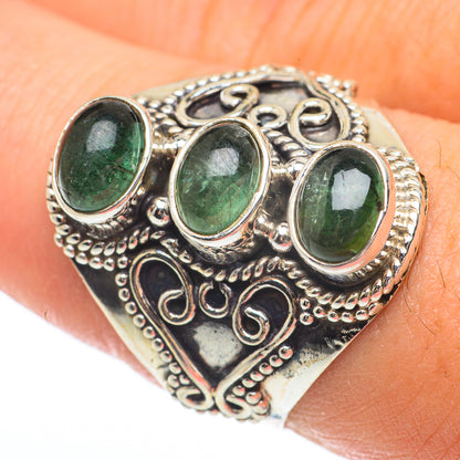 Green Tourmaline Rings handcrafted by Ana Silver Co - RING64788