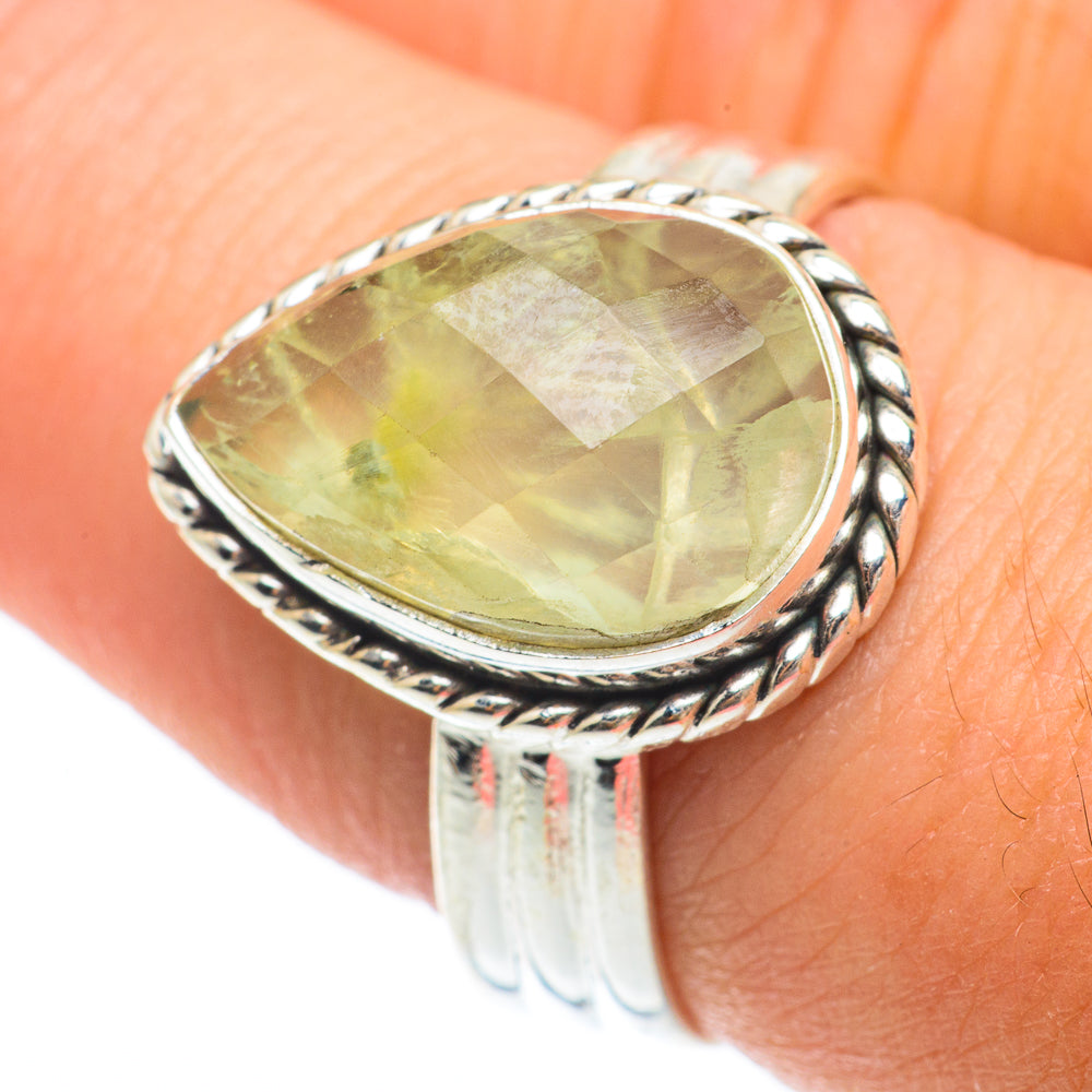 Prehnite Rings handcrafted by Ana Silver Co - RING64789