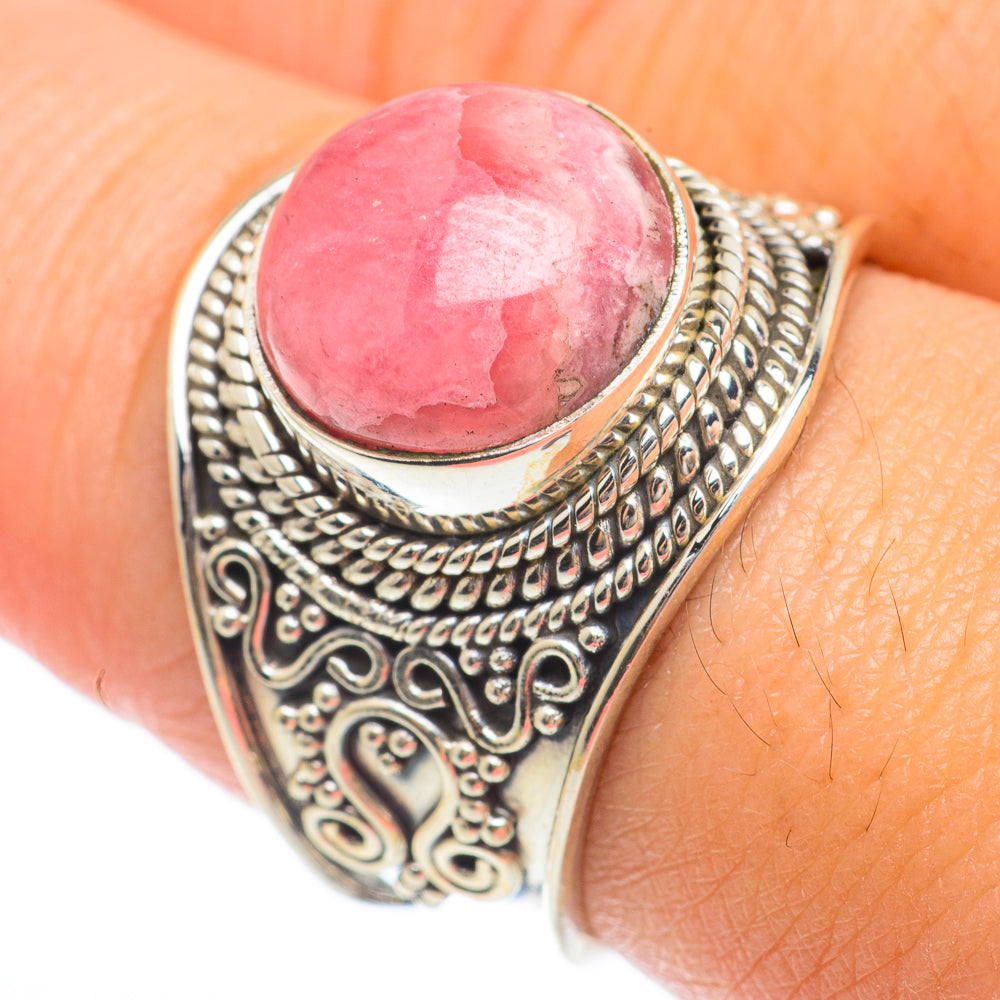 Rhodochrosite Rings handcrafted by Ana Silver Co - RING64795