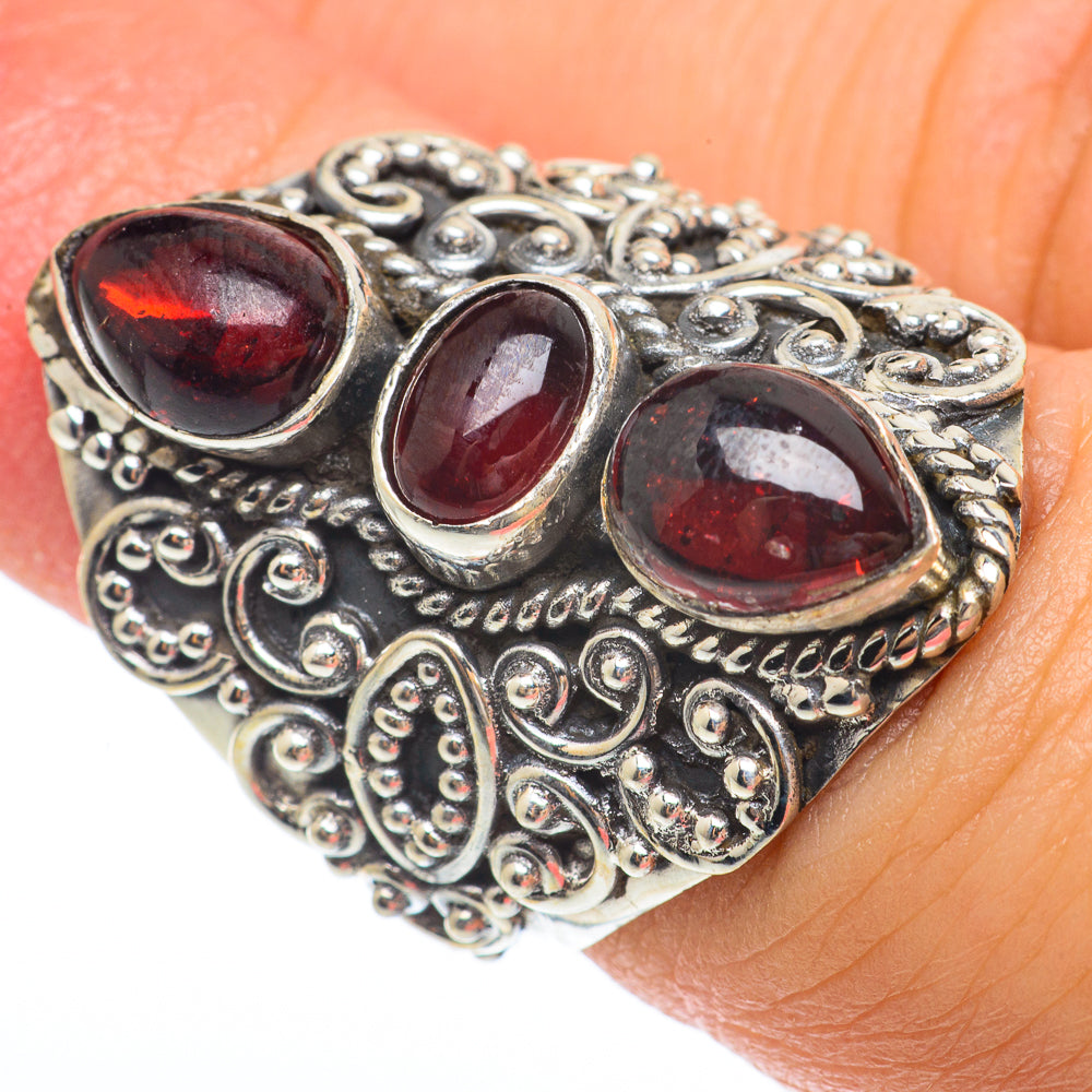 Garnet Rings handcrafted by Ana Silver Co - RING64797