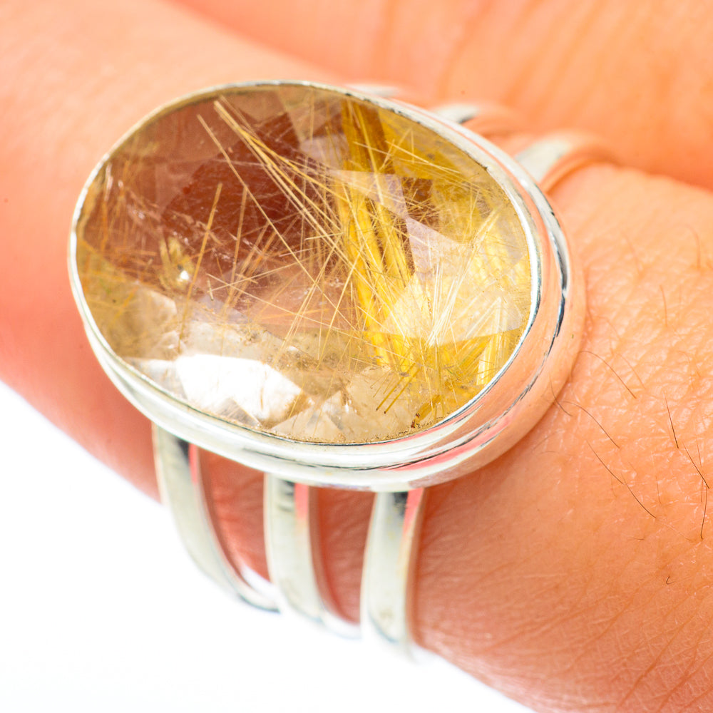 Rutilated Quartz Rings handcrafted by Ana Silver Co - RING64800