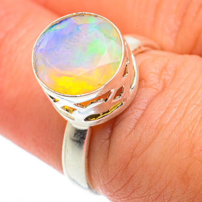 Ethiopian Opal Rings handcrafted by Ana Silver Co - RING64801