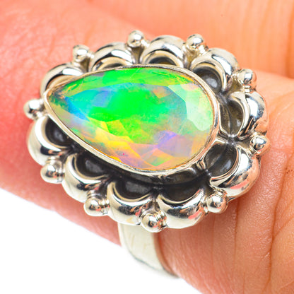 Ethiopian Opal Rings handcrafted by Ana Silver Co - RING64803