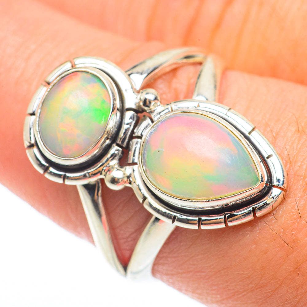 Ethiopian Opal Rings handcrafted by Ana Silver Co - RING64804