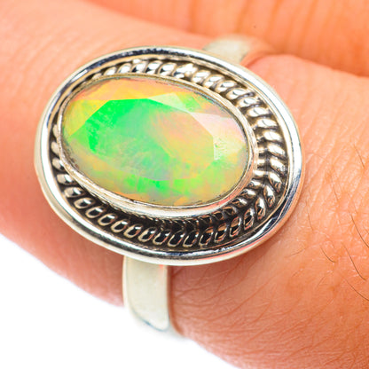 Ethiopian Opal Rings handcrafted by Ana Silver Co - RING64805