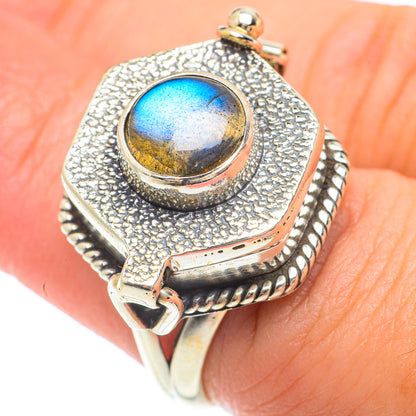 Labradorite Rings handcrafted by Ana Silver Co - RING64808