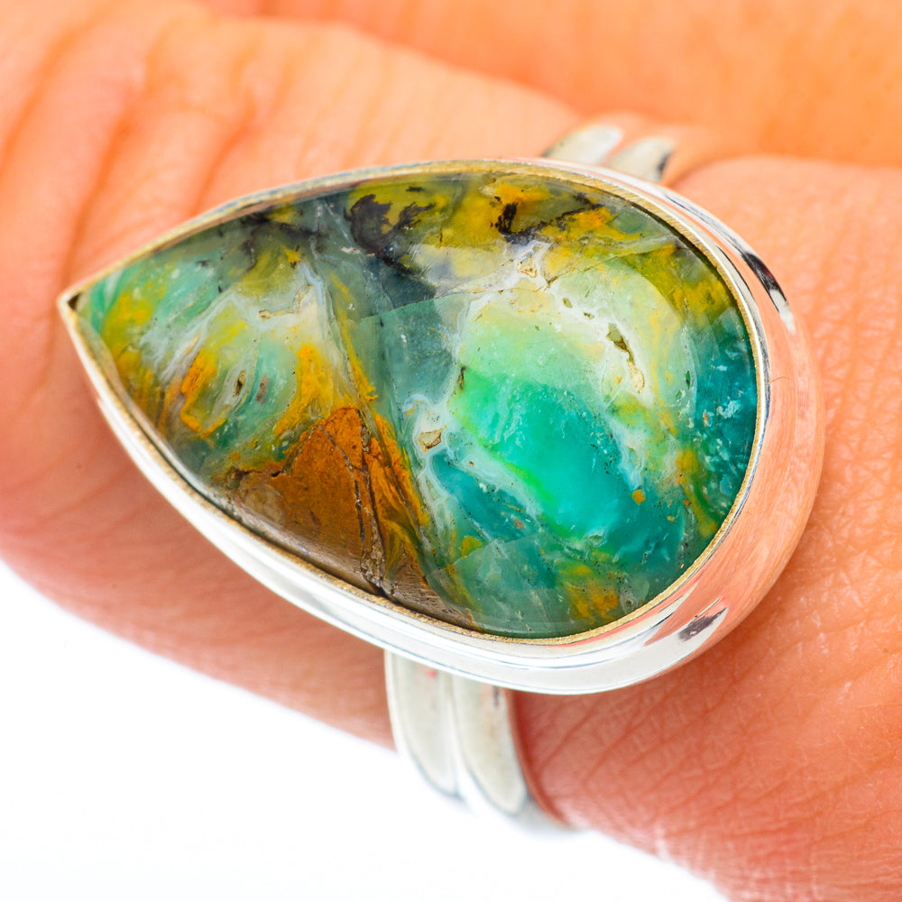 Peruvian Opal Rings handcrafted by Ana Silver Co - RING64810