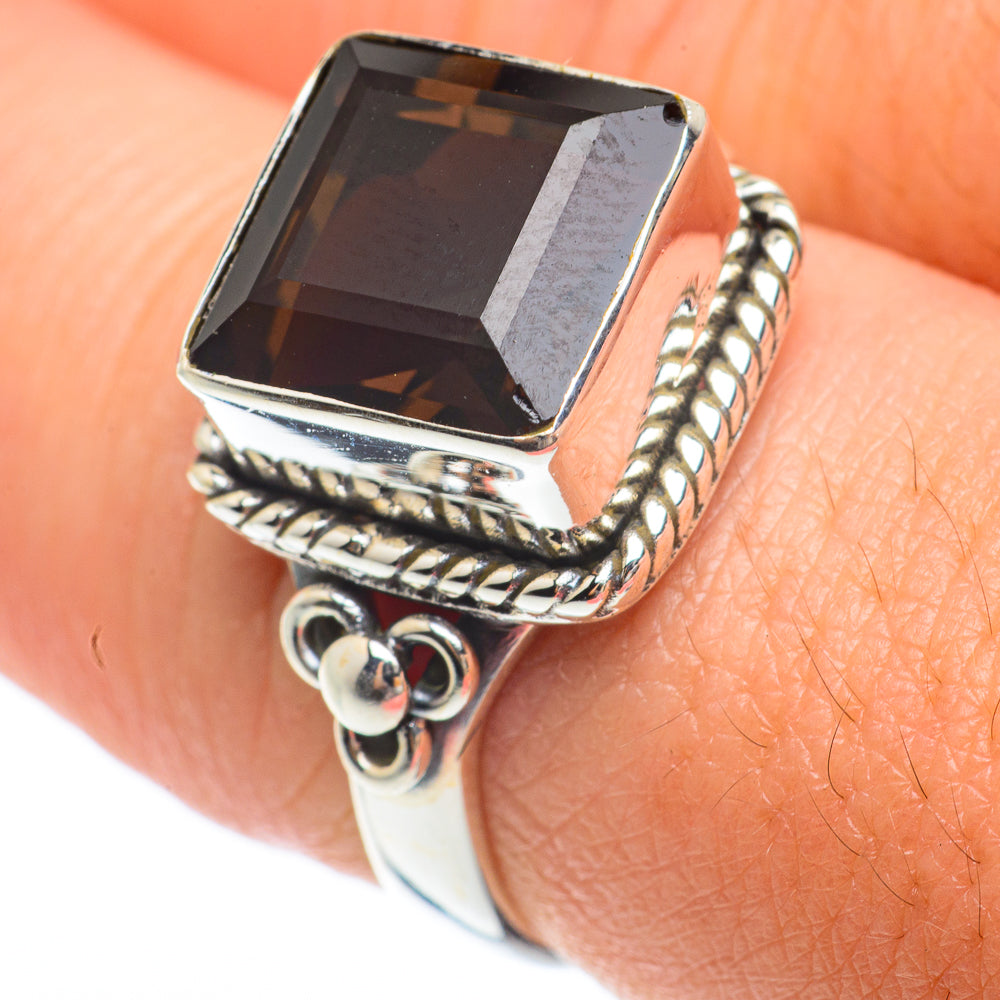 Smoky Quartz Rings handcrafted by Ana Silver Co - RING64814