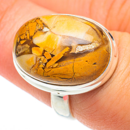 Brecciated Mookaite Rings handcrafted by Ana Silver Co - RING64816
