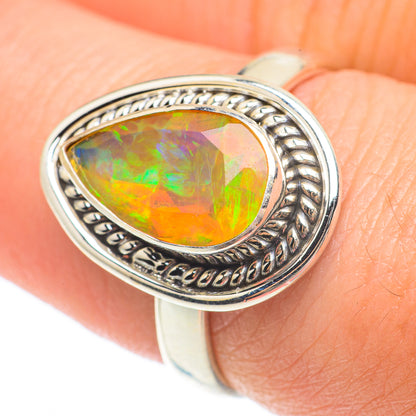 Ethiopian Opal Rings handcrafted by Ana Silver Co - RING64820