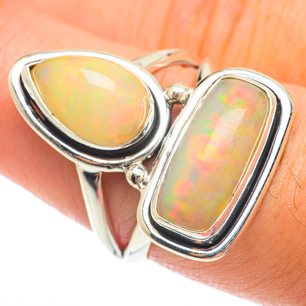 Ethiopian Opal Rings handcrafted by Ana Silver Co - RING64822