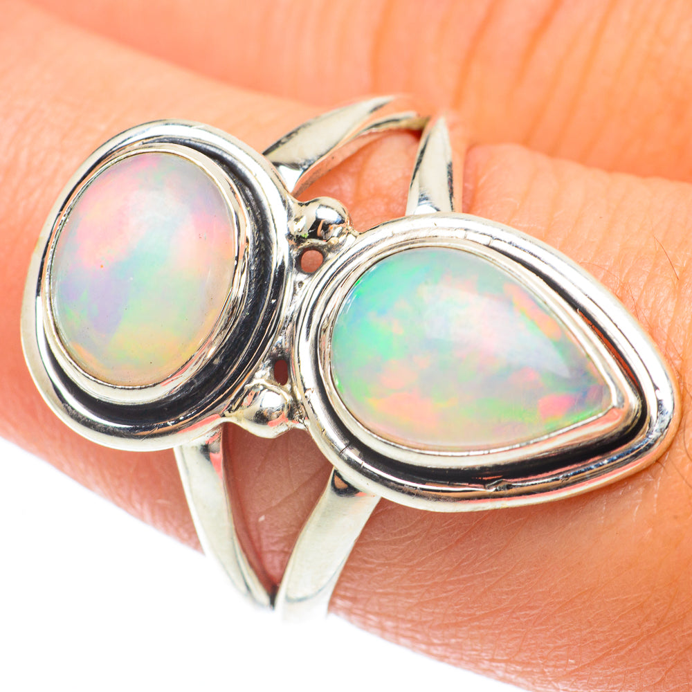 Ethiopian Opal Rings handcrafted by Ana Silver Co - RING64825