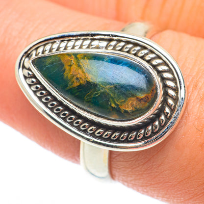 Chrysocolla Rings handcrafted by Ana Silver Co - RING64827