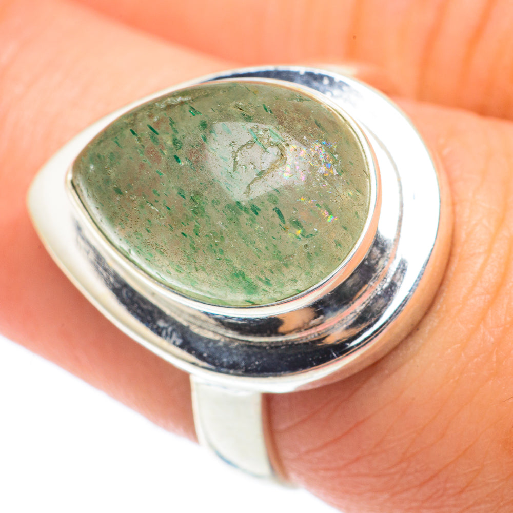 Green Aventurine Rings handcrafted by Ana Silver Co - RING64829