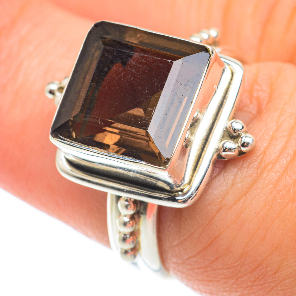 Smoky Quartz Rings handcrafted by Ana Silver Co - RING64833
