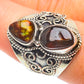 Mexican Fire Agate Rings handcrafted by Ana Silver Co - RING64835
