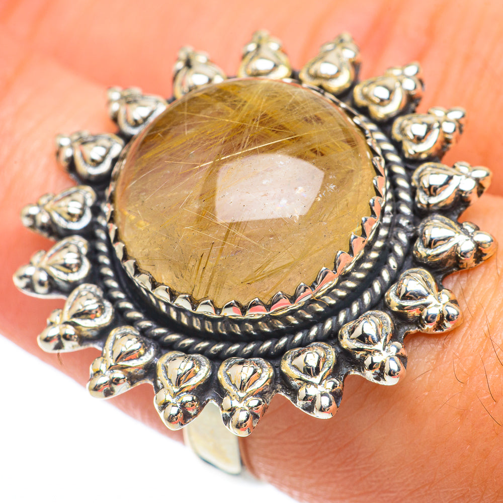 Rutilated Quartz Rings handcrafted by Ana Silver Co - RING64845