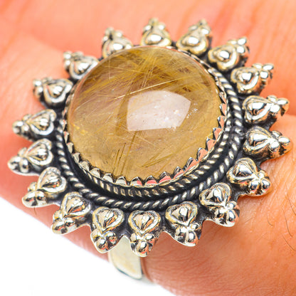 Rutilated Quartz Rings handcrafted by Ana Silver Co - RING64845