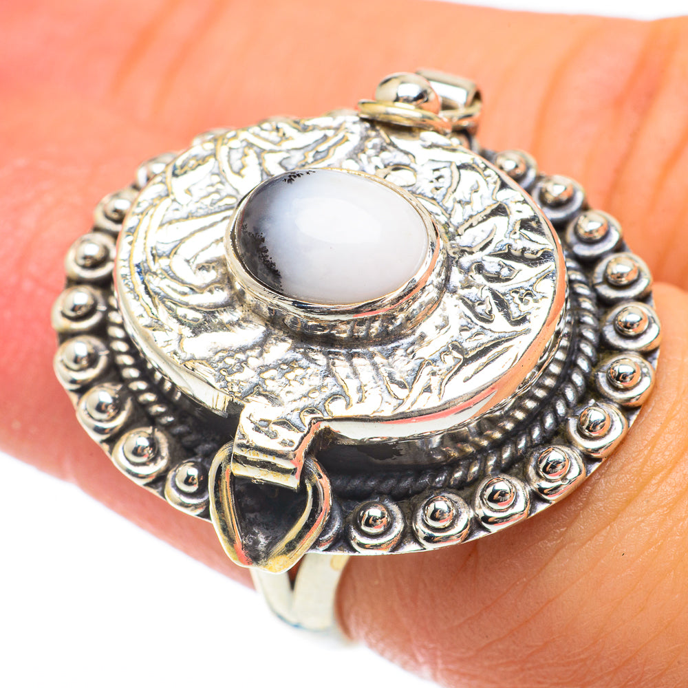 Dendritic Opal Rings handcrafted by Ana Silver Co - RING64852