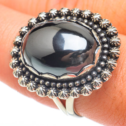 Hematite Rings handcrafted by Ana Silver Co - RING64857