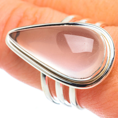Rose Quartz Rings handcrafted by Ana Silver Co - RING64871