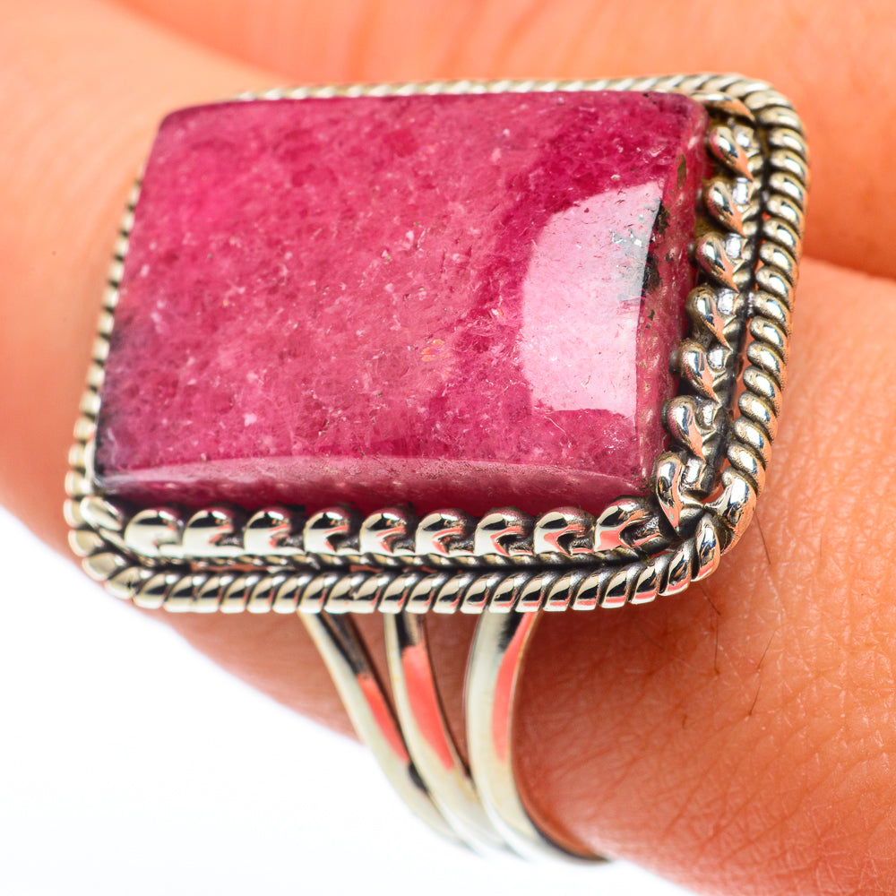 Rhodonite Rings handcrafted by Ana Silver Co - RING64872