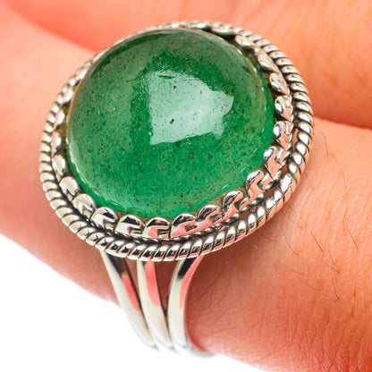 Green Aventurine Rings handcrafted by Ana Silver Co - RING64887