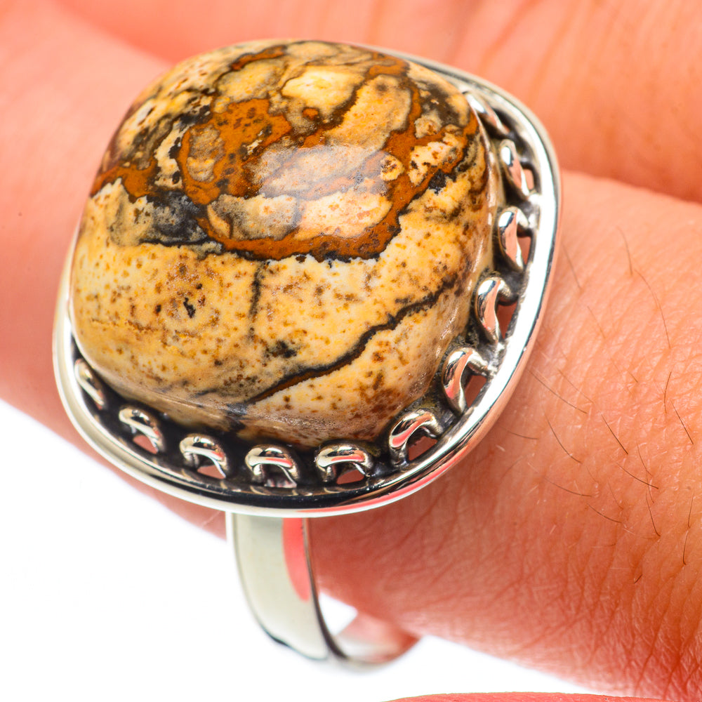 Picture Jasper Rings handcrafted by Ana Silver Co - RING64890