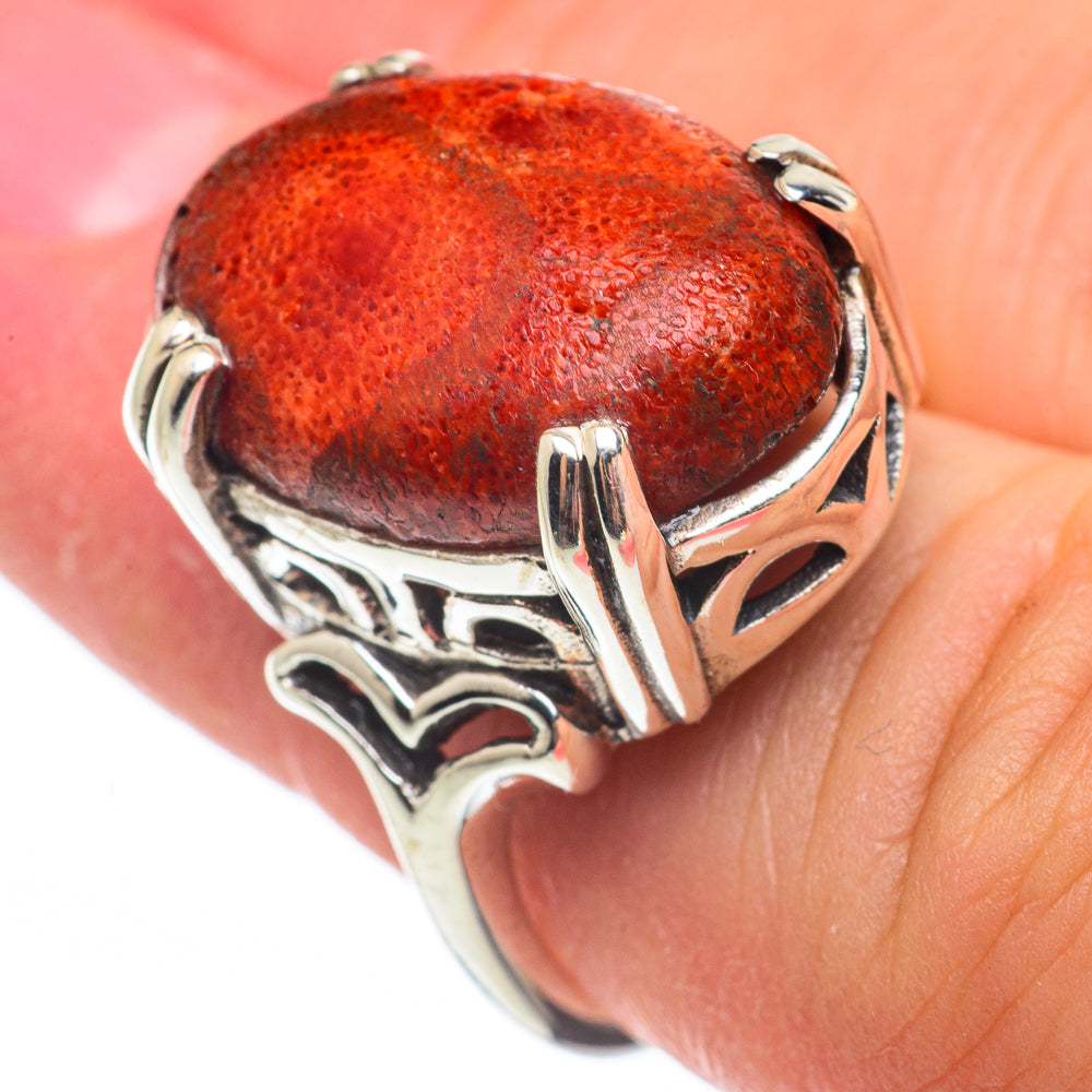 Sponge Coral Rings handcrafted by Ana Silver Co - RING64892