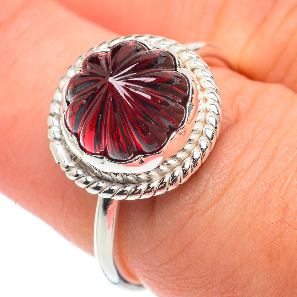 Garnet Rings handcrafted by Ana Silver Co - RING64895