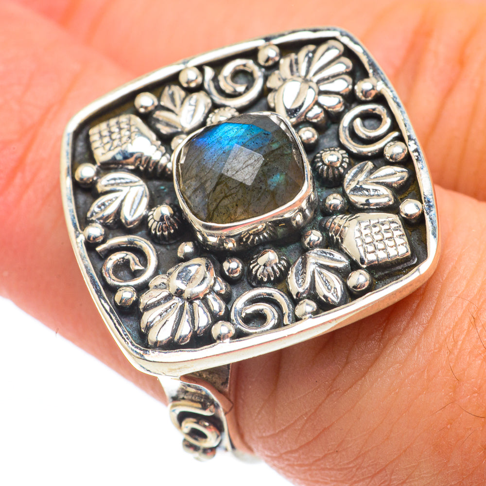 Labradorite Rings handcrafted by Ana Silver Co - RING64912