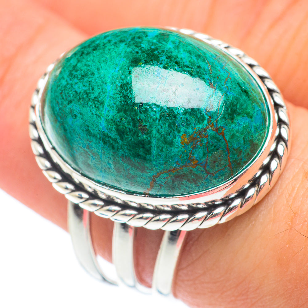 Chrysocolla Rings handcrafted by Ana Silver Co - RING64914