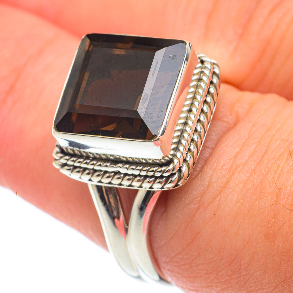 Smoky Quartz Rings handcrafted by Ana Silver Co - RING64916