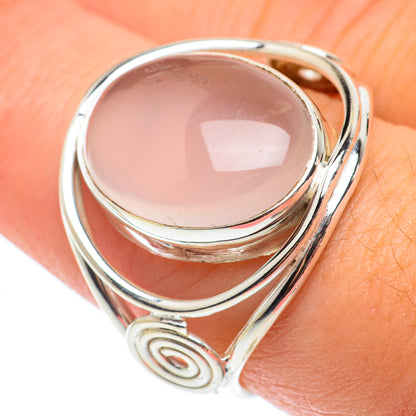 Rose Quartz Rings handcrafted by Ana Silver Co - RING64919