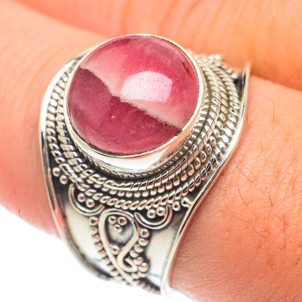 Rhodochrosite Rings handcrafted by Ana Silver Co - RING64920