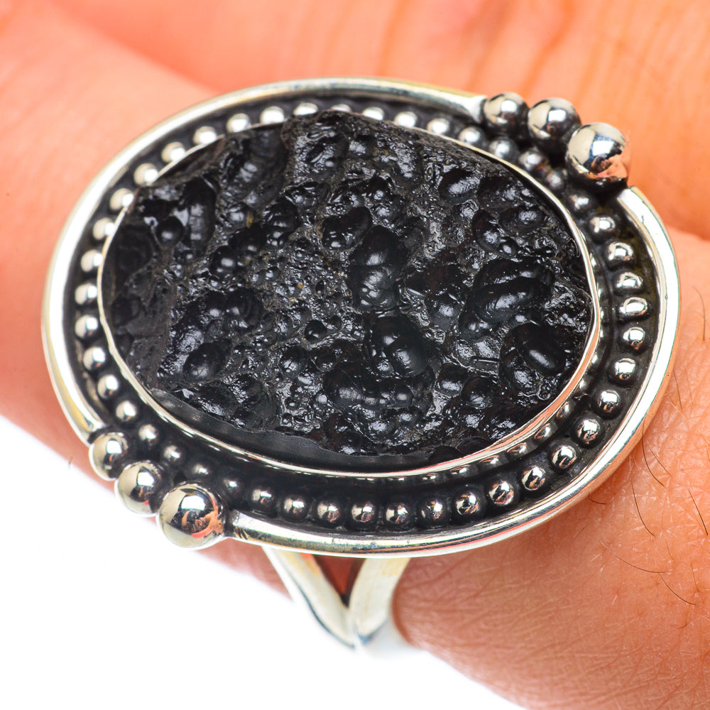 Tektite Rings handcrafted by Ana Silver Co - RING64923