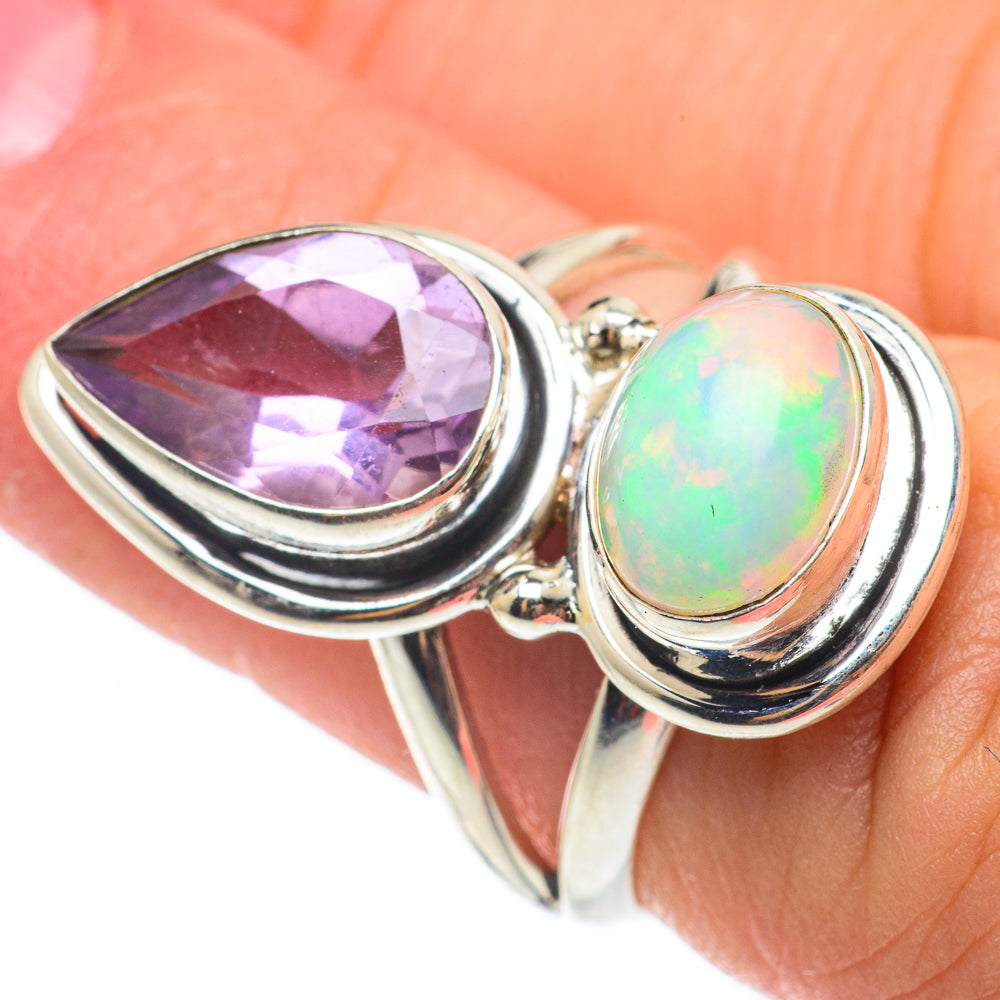 Ethiopian Opal Rings handcrafted by Ana Silver Co - RING64932
