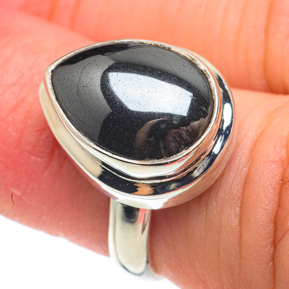 Hematite Rings handcrafted by Ana Silver Co - RING64934
