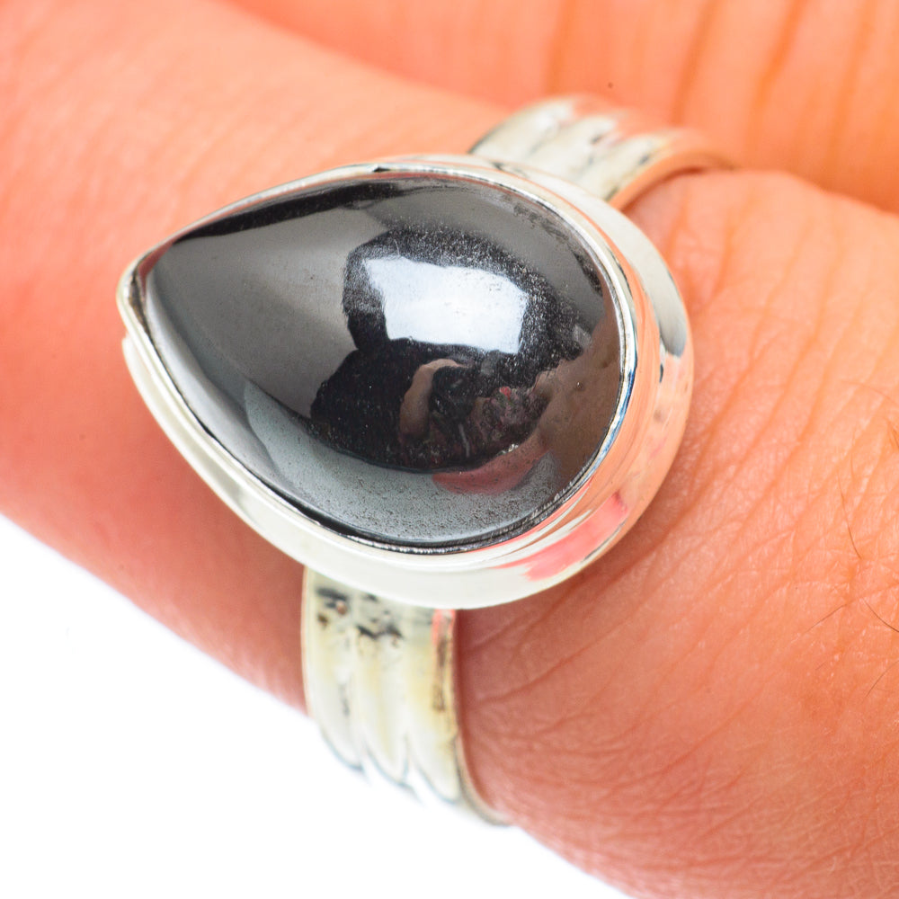 Hematite Rings handcrafted by Ana Silver Co - RING64935
