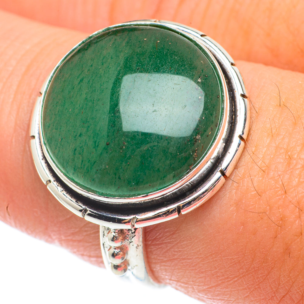 Green Aventurine Rings handcrafted by Ana Silver Co - RING64939