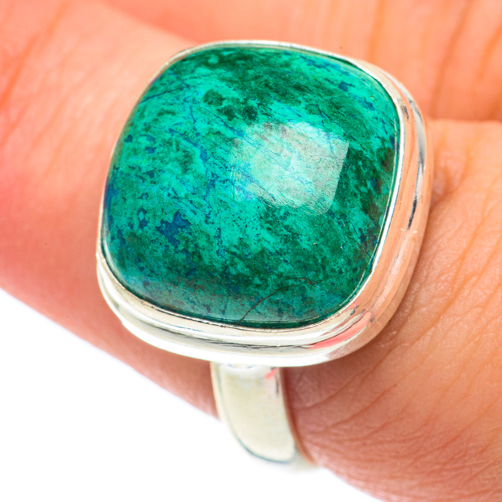 Chrysocolla Rings handcrafted by Ana Silver Co - RING64940