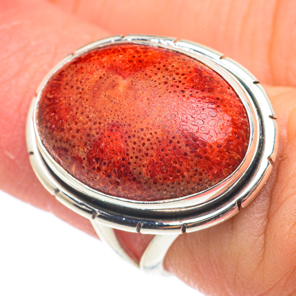 Sponge Coral Rings handcrafted by Ana Silver Co - RING64944