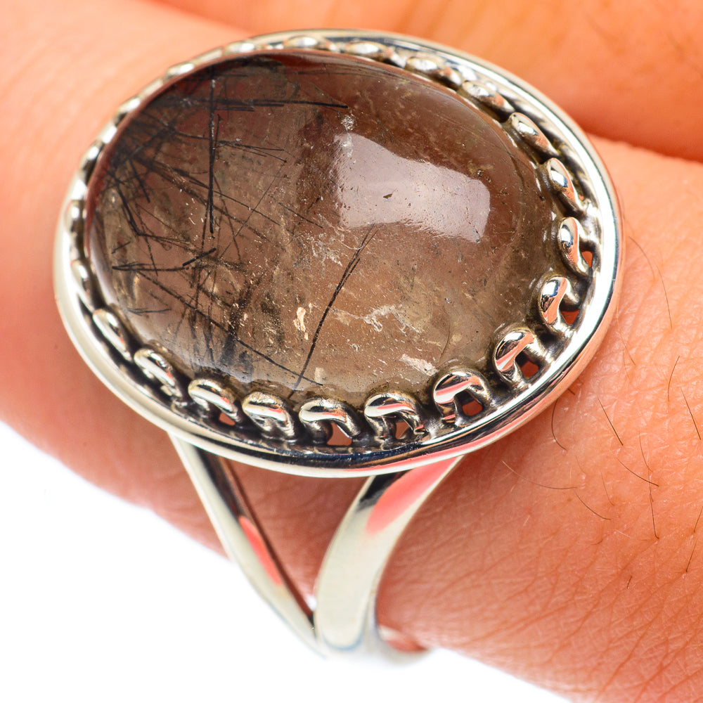 Tourmalinated Quartz Rings handcrafted by Ana Silver Co - RING64952