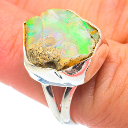 Ethiopian Opal Rings handcrafted by Ana Silver Co - RING64956